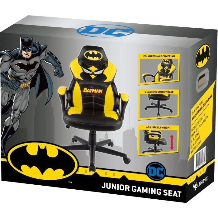 Fauteuil Gaming Junior - SUBSONIC - Batman - Licence officielle DC Comics