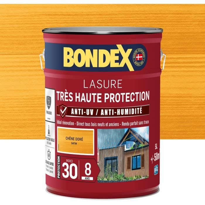very high protection wood stain 8 years golden oak 5L Bondex