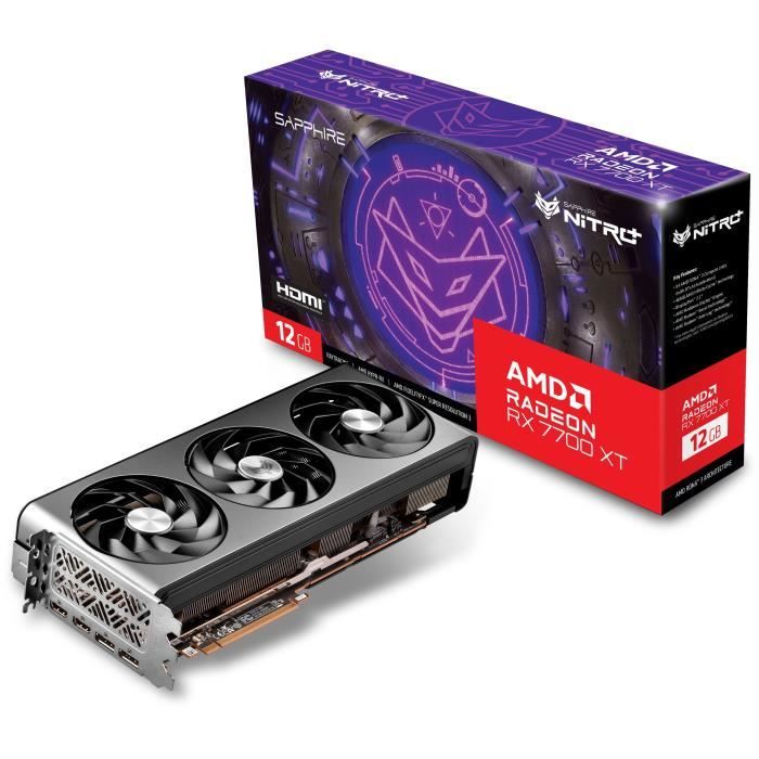 SAPPHIRE - Graphics Card - NITRO+ AMD RADEON� RX 7700 XT GAMING OC 12GB - GDDR6 - DUAL HDMI / DUAL DP