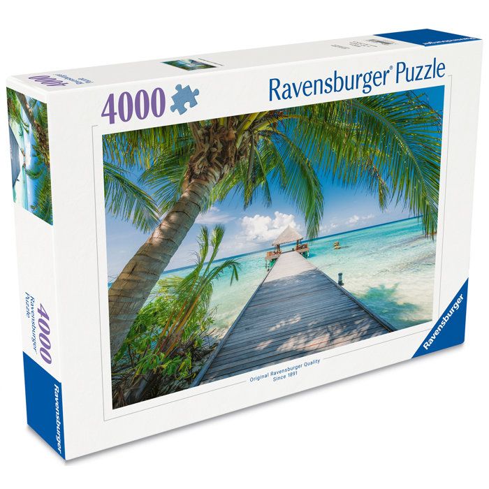 Image secondaire de Puzzle Ravensburger 4000 pièces - Plage de rêve aux Maldives