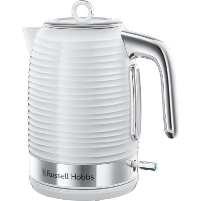 Bollitore Russell Hobbs 24360-70 Inspire 1.7L, ebollizione rapida, livello dell'acqua visibile, filtro anticalcare - bianco