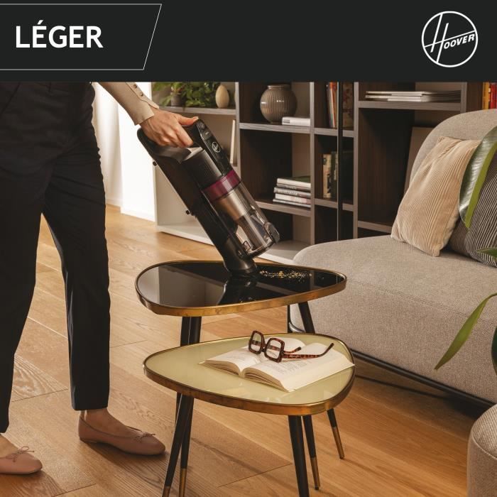 Image secondaire de Hoover HF1 Plus Aspirateur Balai sans Fil avec Tube Flexible HF1P10HX - Léger & Puissant avec Turbo Mode - Brosse Anti-Twist LED