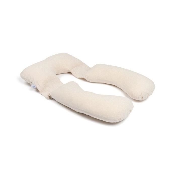 doomoo Maxxy Cuscino per gravidanza e allattamento - Formato XXL - Ultra confortevole, Beige
