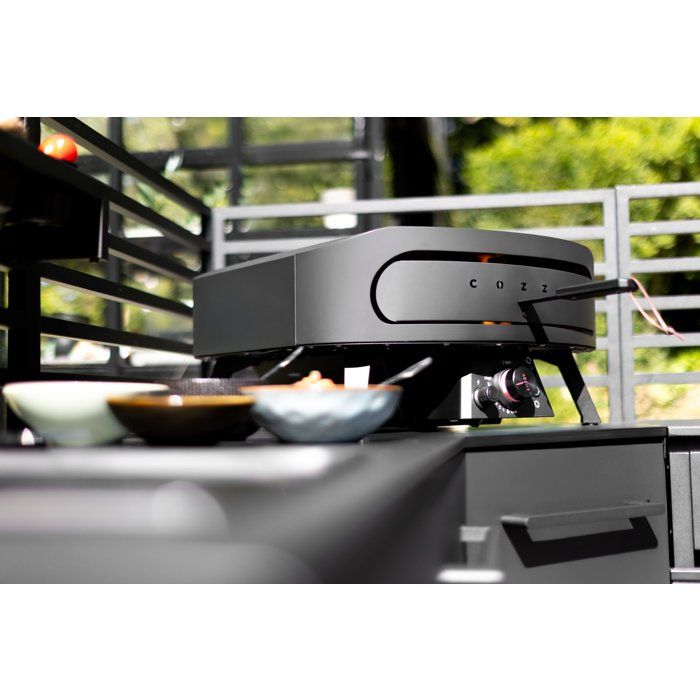 Image secondaire de Four à Pizza Gaz COZZE M30 avec Pierre Rotative et Thermomètre - 8 kW