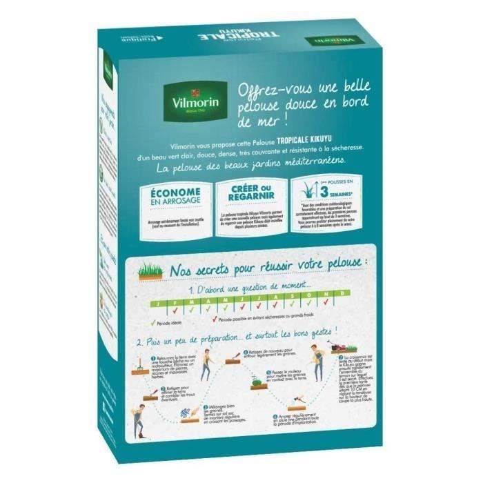Image secondaire de VILMORIN Semences de gazon bord de mer Les Tropicales Kikuyu - 500 g
