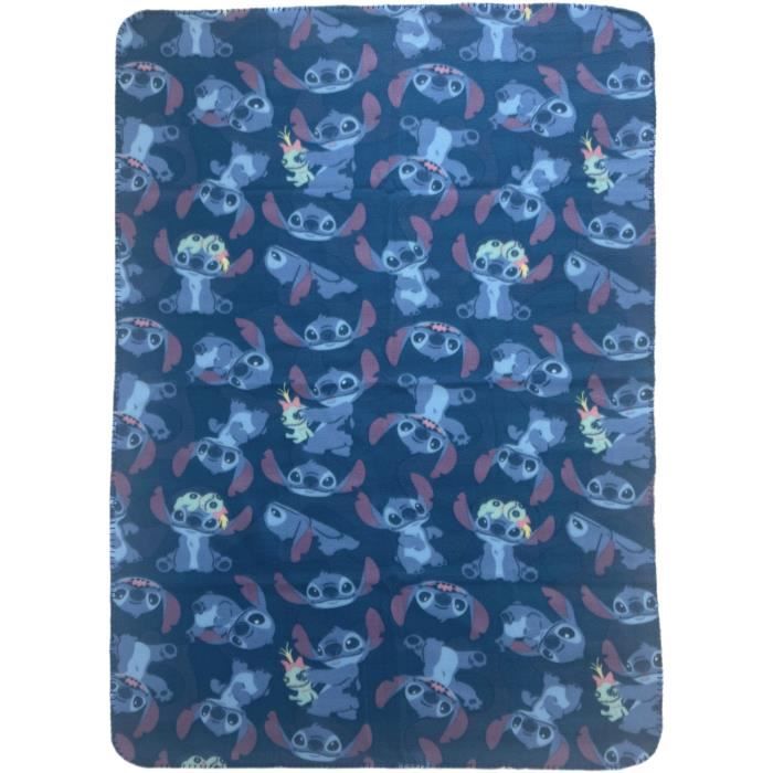 Plaid - LILO & STITCH - Visages Stitch - 100 x 140 cm