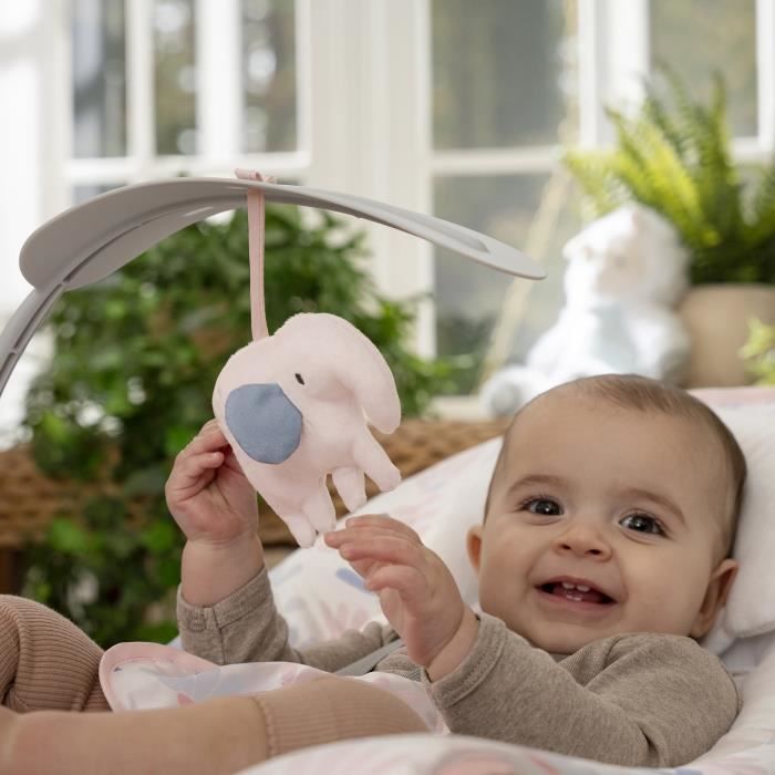 Image secondaire de INGENUITY Transat bébé bascule évolutif 3-en-1 Keep Cozy -Burst- 3 Positions: arche avec jouets peluches amovible, jusqu'a 18 kg