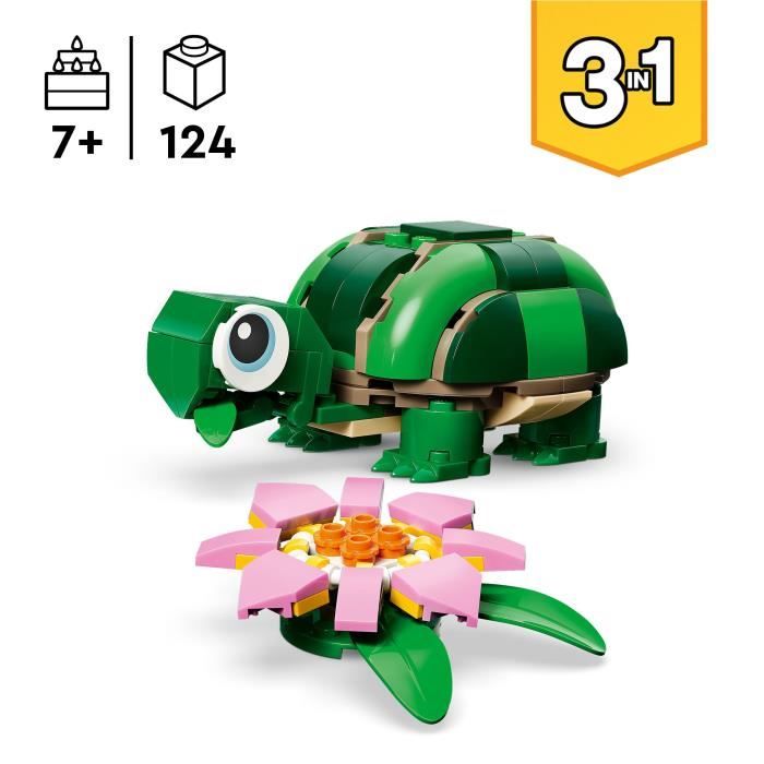Image secondaire de LEGO Creator 3-en-1 : Tortue et Fleur de Nénuphar - Jouet de Construction