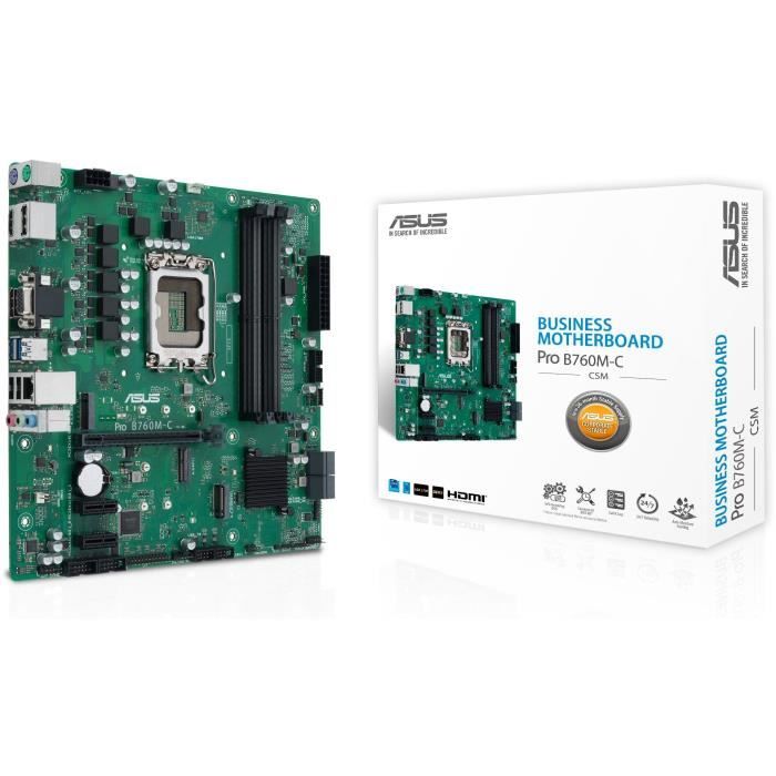 Placa base ASUS PRO B760M-C-CSM - Intel B760 LGA 1700 micro ATX