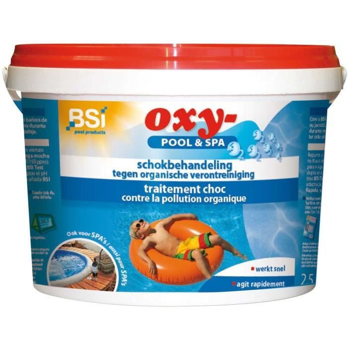 BSi nettoyant pour piscines Oxy-pool & spa 2,5 kg bleu