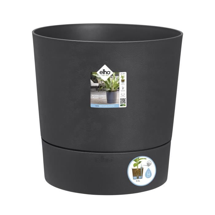 Elho Greensense Aqua Care Round 43 - Grigio - Ø 43 x H 43 cm - interno/esterno - 100% riciclato