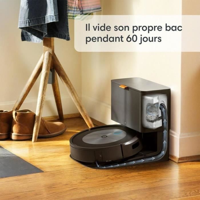 Image secondaire de Aspirateur Robot Laveur - IROBOT J557640 J5+ Roomba Combo - 360 ml - Expresso