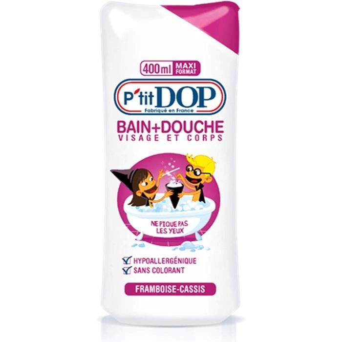Bain-Douche P'tit DOP Framboise/cassis - 400 ml x12