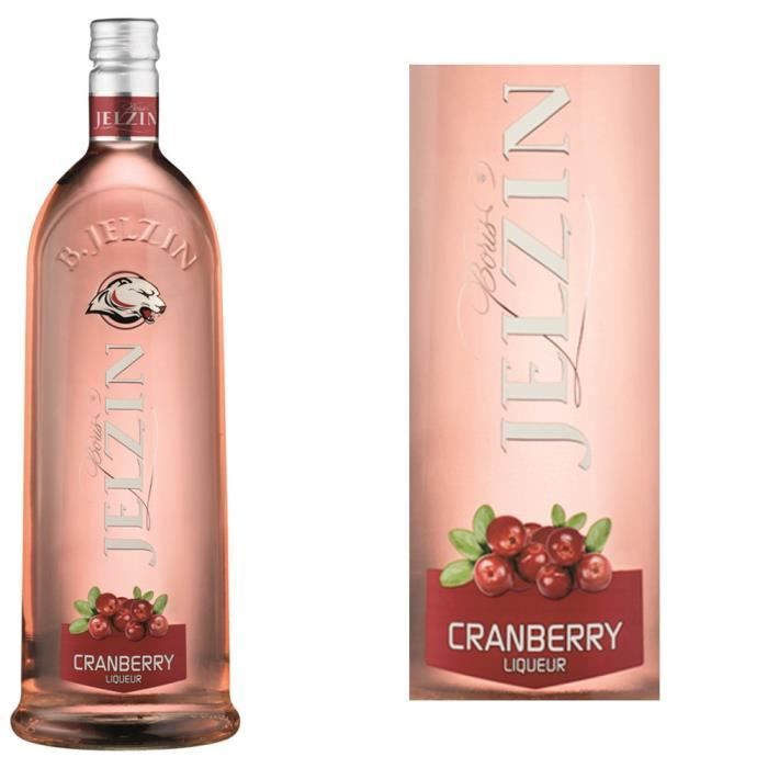 JELZIN Liqueur de Vodka Cranberry  15°