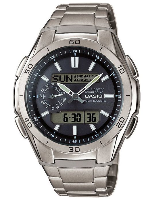 CASIO - Orologio in titanio - WAVECEPTOR - grigio