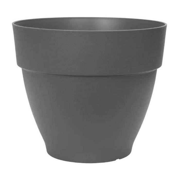 Elho Vibia Campana Fioriera Rotonda 55 - Nero - Ø 55 x H 47 cm - da esterno - 100% riciclato