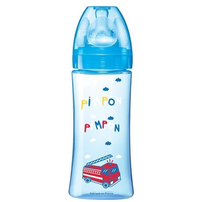 Image secondaire de Biberon Dodie Initiation+ Anti-Coliques 3 Vitesses Bleu Pompier 330ml