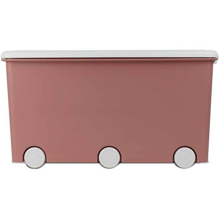 Image secondaire de Coffre de Rangement PLAYBOX Maxi avec Roulettes - Rose
