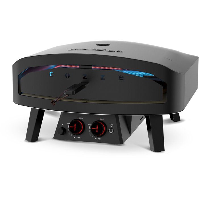 Image secondaire de Four à Pizza à Gaz COZZE avec Pierre Rotative et Thermomètre - 13 kW