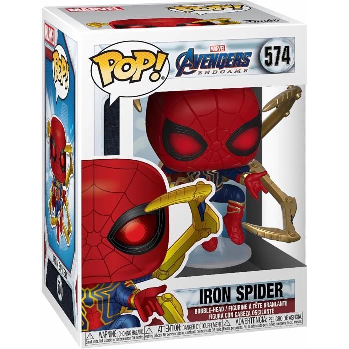 Figurine Funko Pop! Marvel : Avengers Endgame � Iron Spider � Tete branlante 574