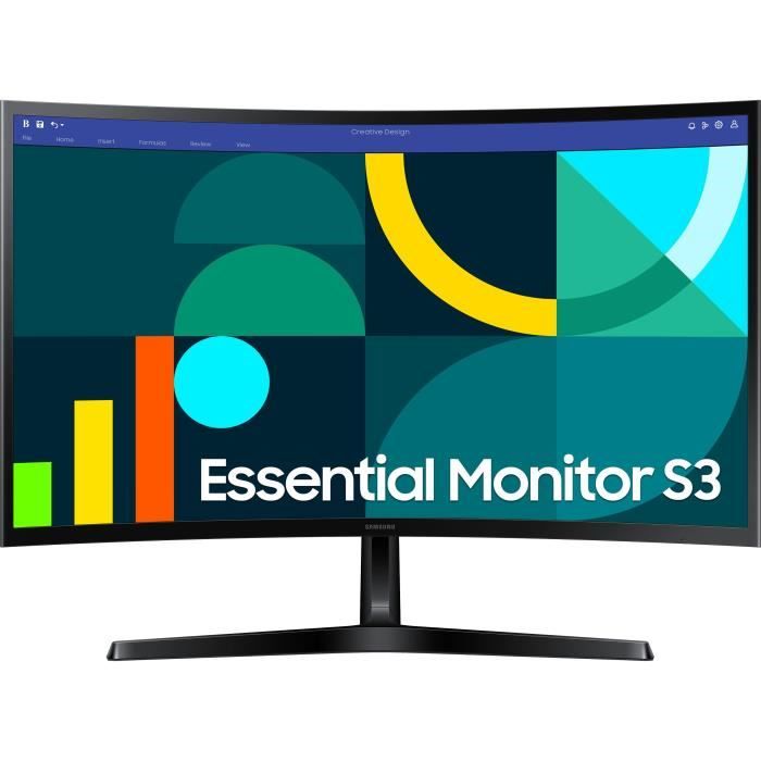 Monitor PC - SAMSUNG - S27D366GAU - 27 FHD 1800R - Pannello VA - 100Hz - 4ms - 1 HDMI - Inclinabile - Nero