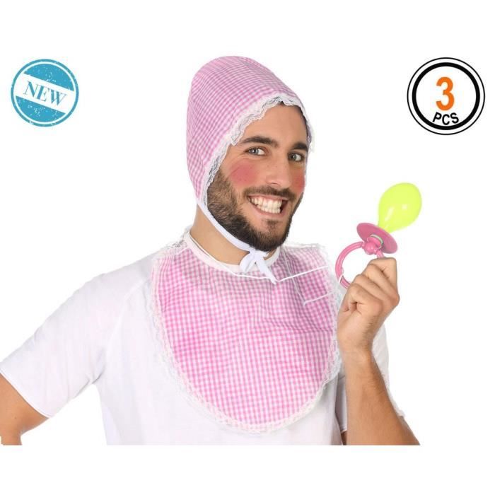 ATOSA - Panoplie EVJF/G - Bébé Rose Adulte