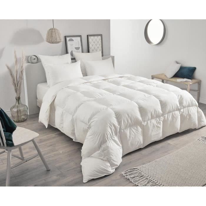 TOISON D'OR - Piumino caldo Daisy (300 g/m²) - 240x260 cm - Piuma e piumino - 2 persone - Bianco