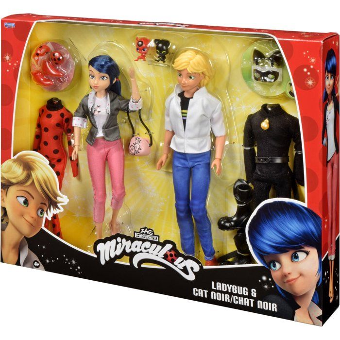 Image secondaire de Pack de Figurines Marinette et Adrien - Miraculous avec Tenues et Accessoires