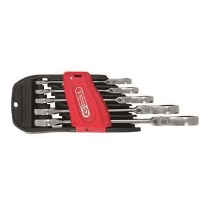 Jeu de 5 clés mixtes - KS TOOLS - 503.4805 - Clés mixtes à cliquet à tête inclinable - À verrouillage - 8 à 19 mm
