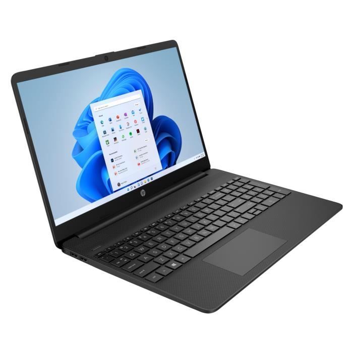 PC Portable HP 15s-fq0093nf - 15,6 HD - Intel Celeron N4120 - RAM 8Go DDR4 - 256Go - Intel UHD Graphics - Windows 11S - AZERTY