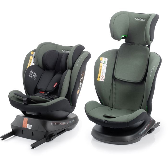 Siège Auto Pivotant BABYAUTO Sigma IFix Vivitta - Groupe 0/1/2/3 - Vert