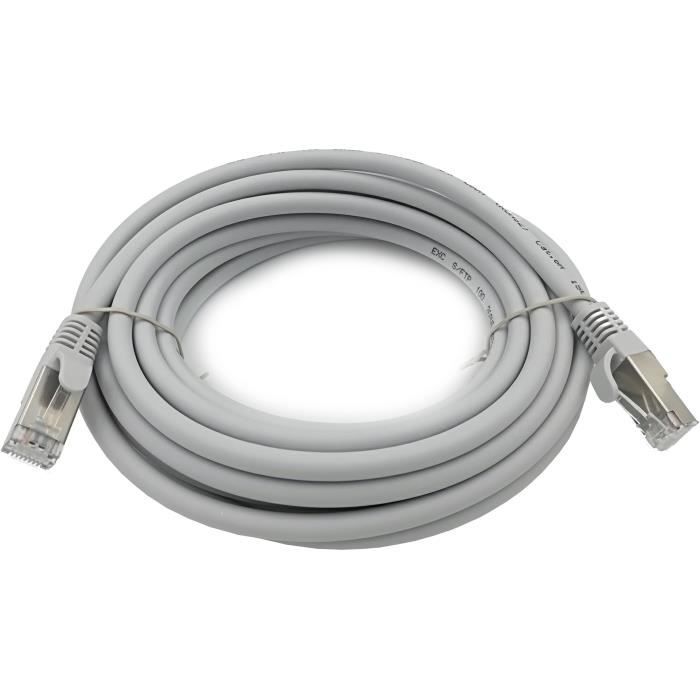 Câble Ethernet RJ45 Blindé Cat.6a S/FTP 5m - LINEAIRE