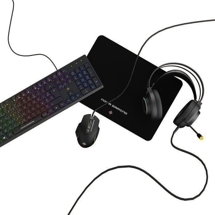 Pacchetto gaming RGB 4 in 1 - MOBILITY - Aquila - Tastiera + Cuffie + Mouse + Tappetino