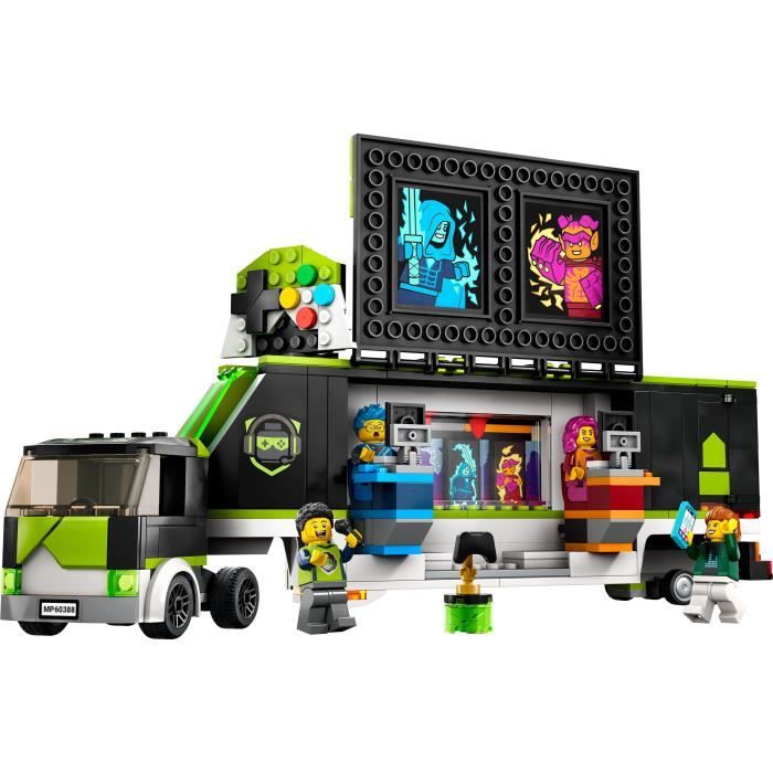 LEGO City 60388 Le Camion de Tournois de Jeux Vidéo, Jouet Enfants 7 Ans, Compétition eSport