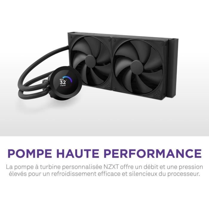 Image secondaire de Watercooling - NZXT - Kraken Plus 240 - Écran LCD 1.54 personnalisable - Noir - Performance améliorée