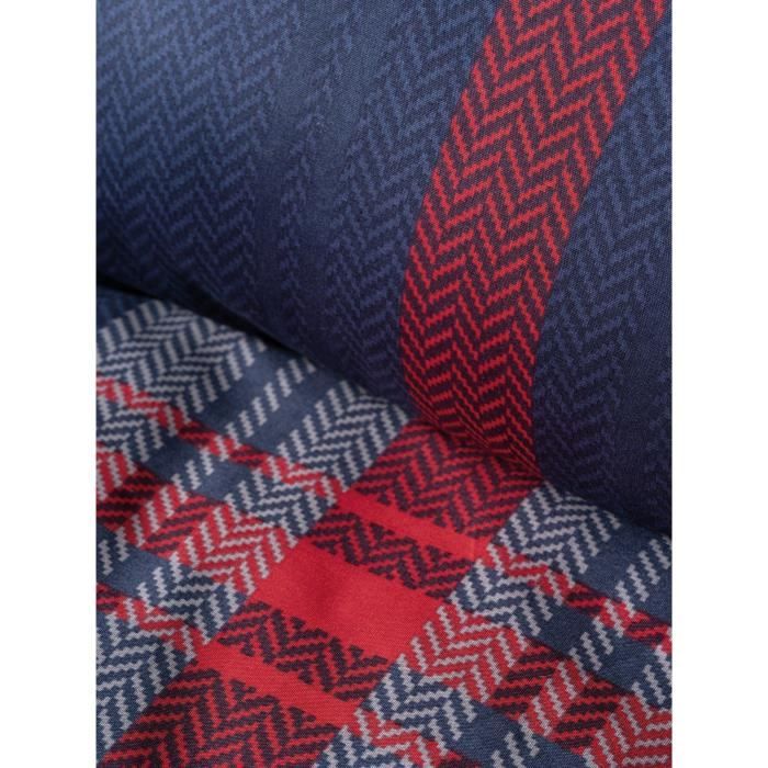 Image secondaire de Parure de lit - 1 housse de couette 220 x 240 cm + 2 taies d'oreiller 60 x 60 cm - 100% coton renforcé - Rouge