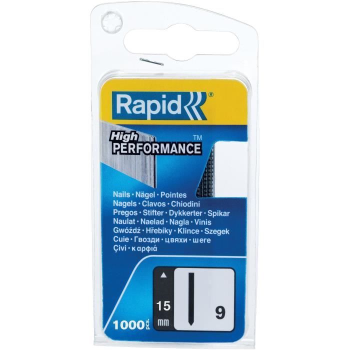 Image secondaire de RAPID 1000 pointes n°9 Rapid Agraf 15mm