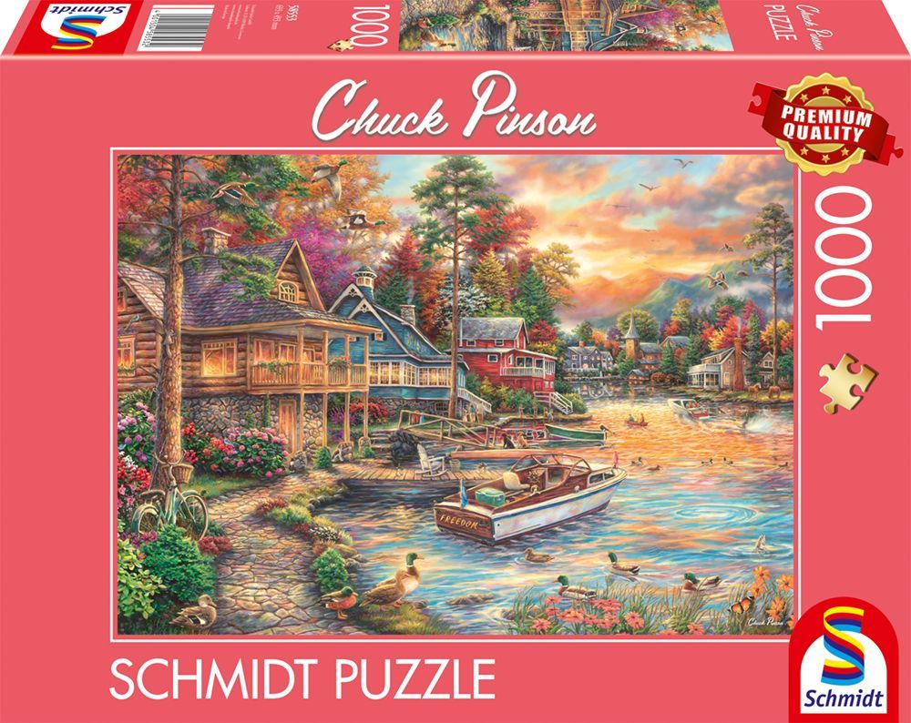 Puzzle 1000 pièces - Paysage en Or du Soir par Chuck Pinson