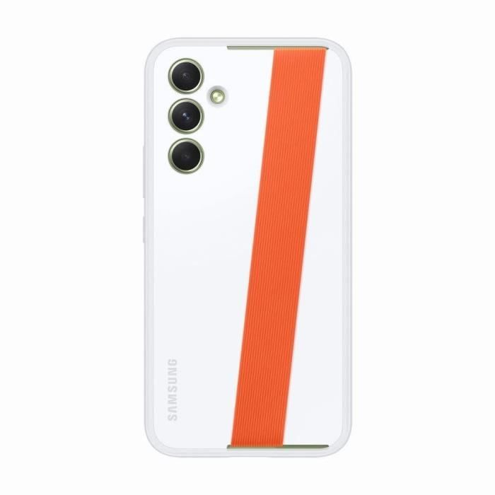 SAMSUNG Coque renforcée avec laniere Galaxy A54 5G Blanc