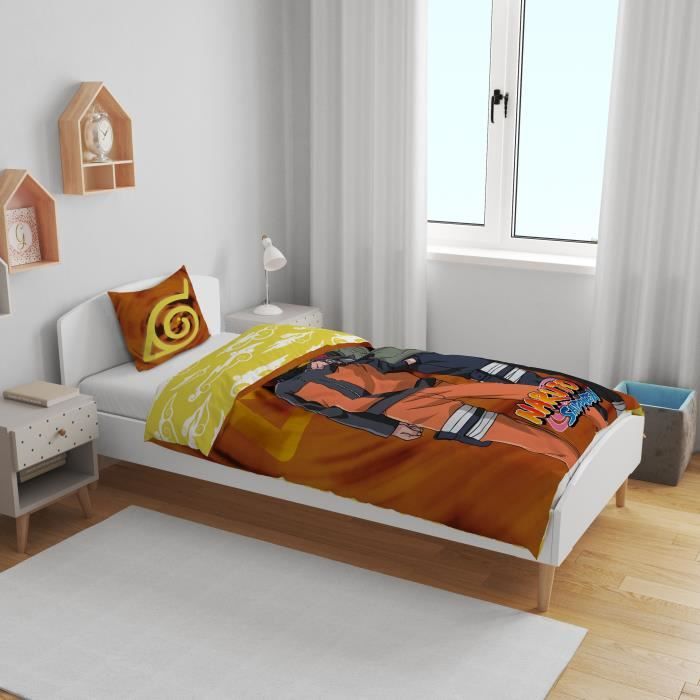 Image secondaire de Parure de lit - NARUTO - Naruto et Kakashi - Microfibre - 1 housse de couette 140 x 200 cm + 1 taie 63 x 63 cm
