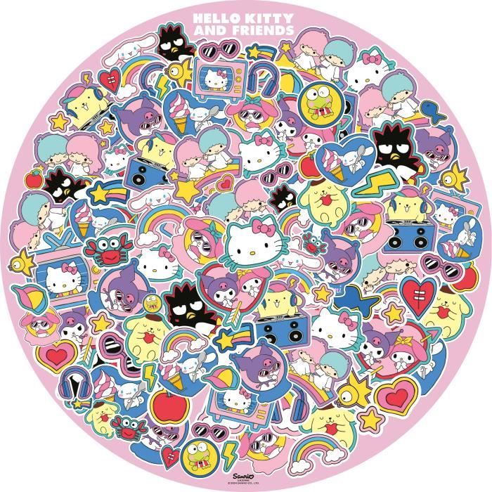 Image secondaire de Puzzle rond 500 pièces Hello Kitty - Un tourbillon de douceur