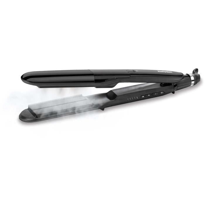 BABYLISS ST492E Steam Straight Steam Straightener - Piastre in ceramica larghe 39 mm - 5 temperature 150°C-230°C-Riscaldatore avanzato in ceramica