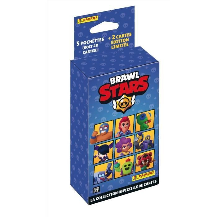 Image secondaire de Blister - PANINI - BRAWL STARS TC - 5 pochettes - 2 cartes édition limitée - 40 cartes