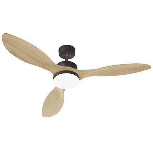 Oklahoma Black & Wood - ventola del soffitto Ø137 cm 100w + illuminazione a LED