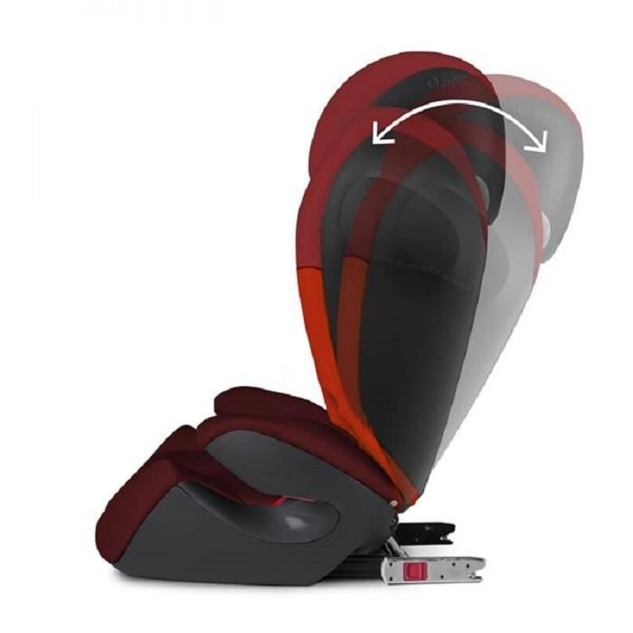CYBEX Siege auto Silver Solution M-Fix SL Rumba - Groupe 2/3 - Rouge