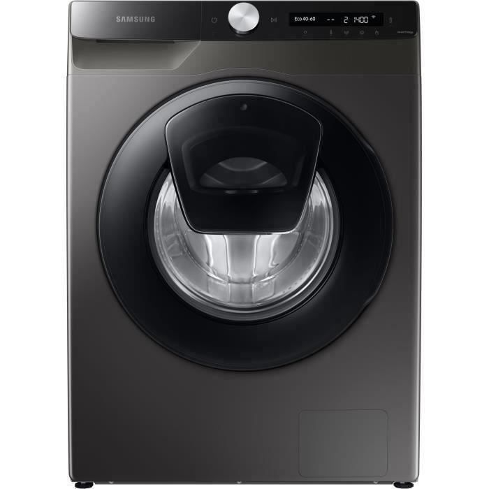 Lave-linge hublot SAMSUNG AddWash™ Ecobubble™ WW70T554DAX - 7 kg - Induction - 1400 trs/min - Connecté - Inox/Silver