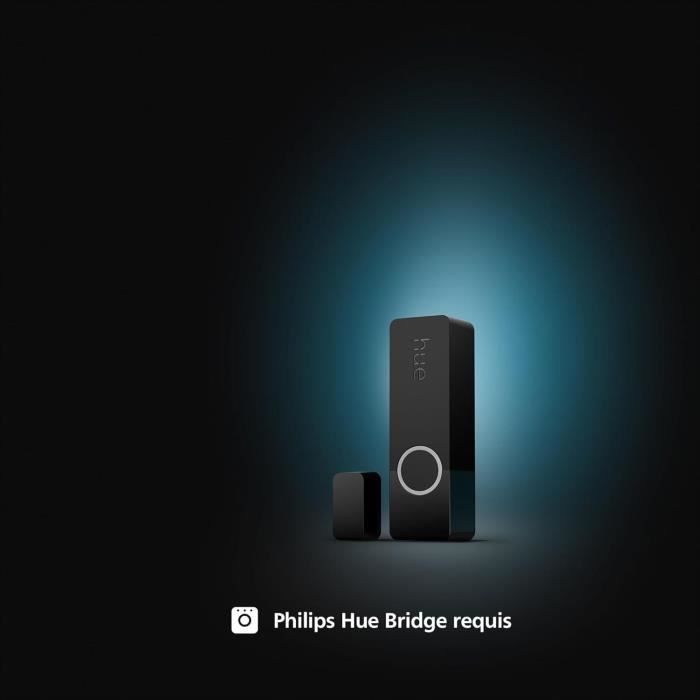 Image secondaire de Capteur de contact - Philips Hue - Secure - Noir - Installation facile - Contrôle via application Hue