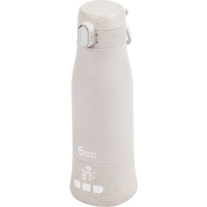 Moov & Feed portable bottle warmer - BABYMOOV - 340ml - mineral beige - Temperature adjustment - Keeps warm