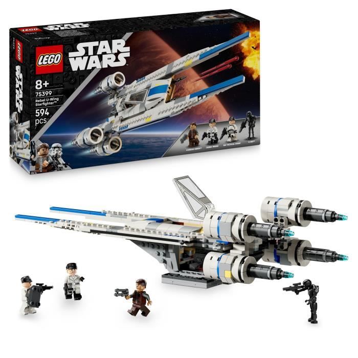 LEGO Star Wars 75399 Andor Rebel Alliance U-Wing Starfighter, set di costruzione per bambini dagli 8 anni in su