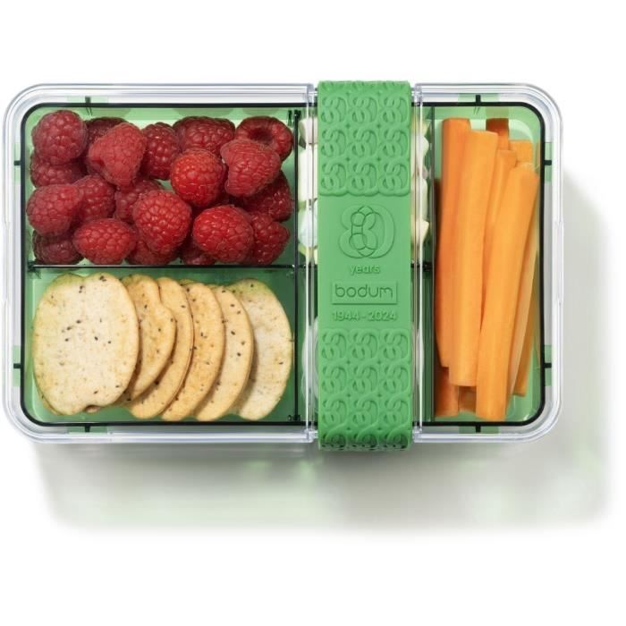 Image secondaire de Lunch box compartimentée - BODUM - Bistro - Couverts - Vert